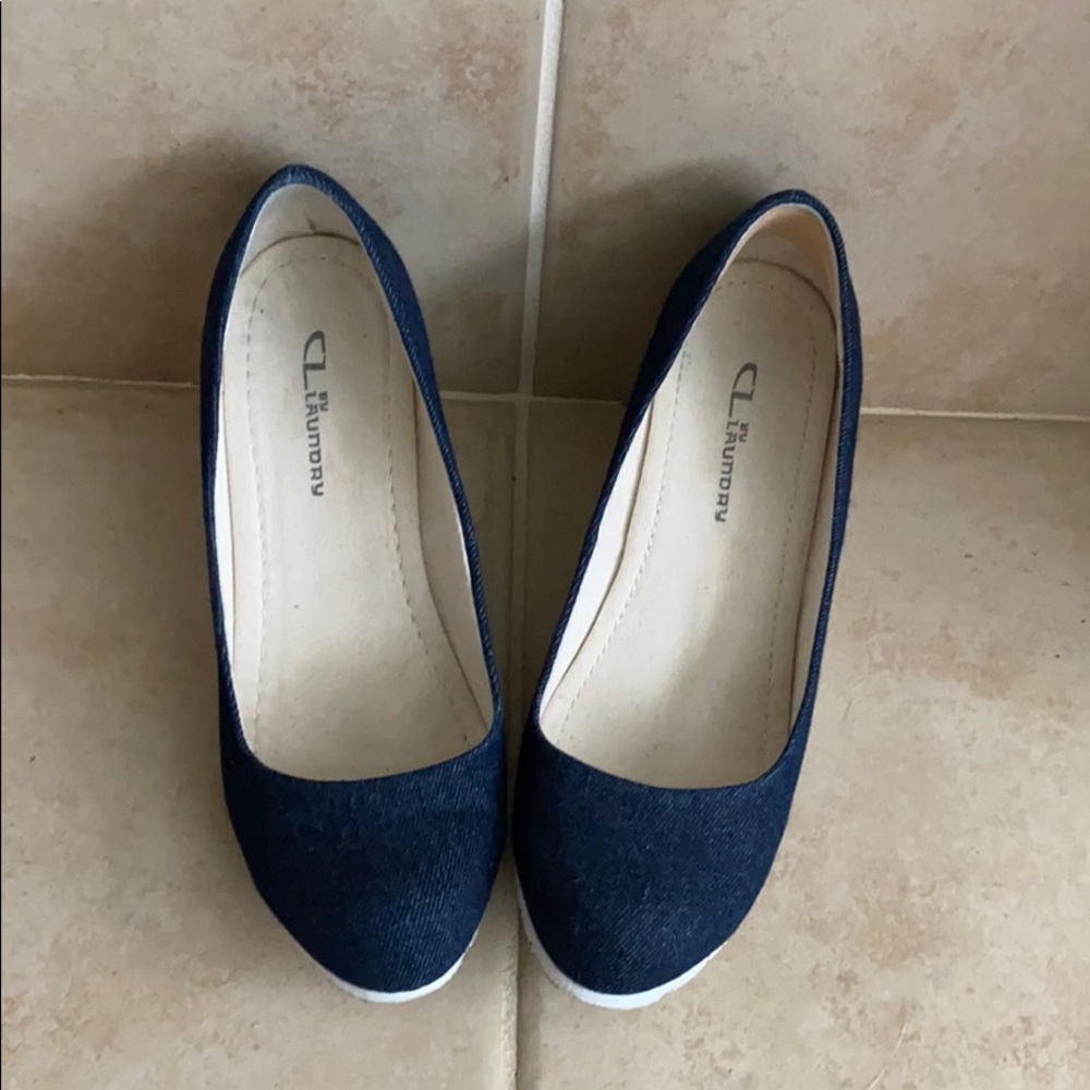 CL by Laundry - Blue jean wedges